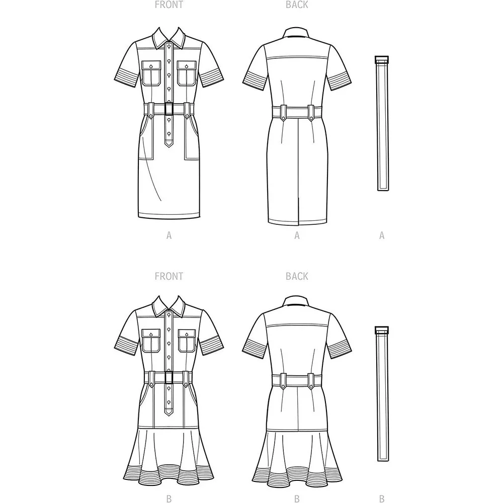 Simplicity Sewing Pattern 9463 Mini Dress Belt‎ Mimi G Misses Size 16-24